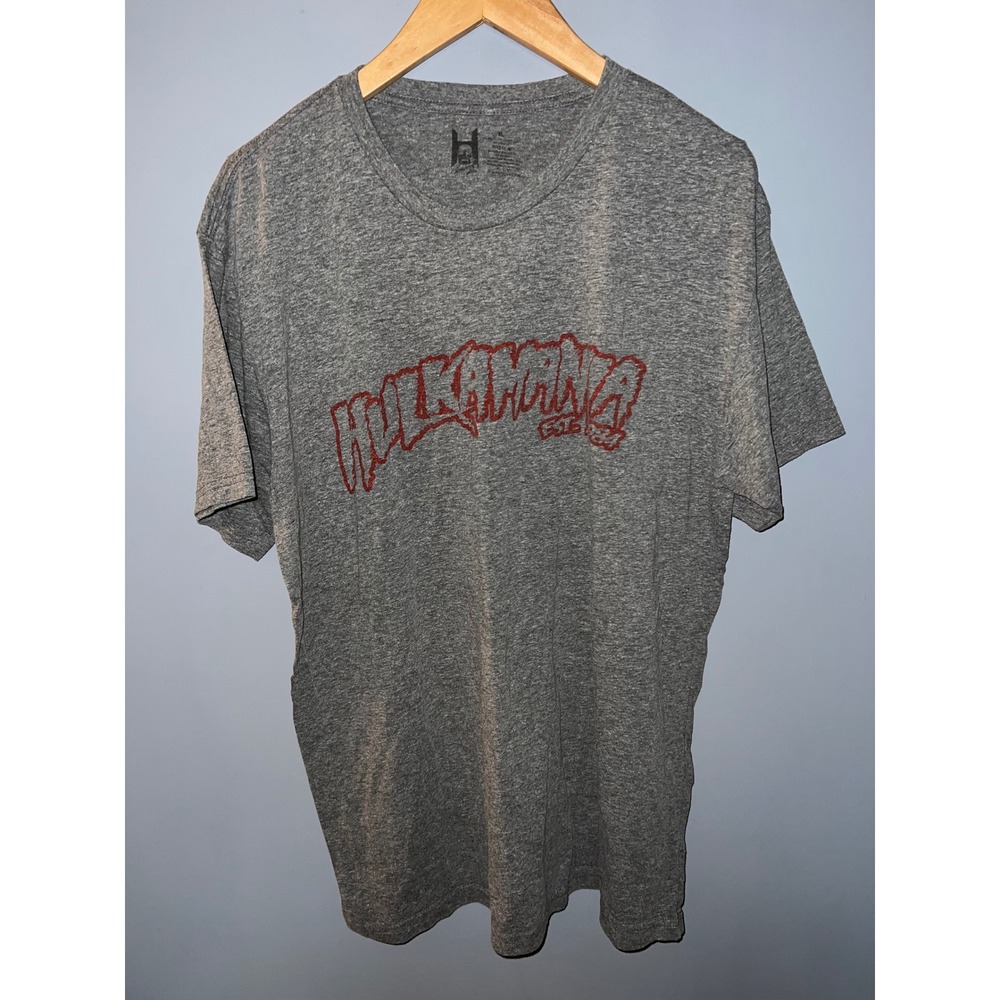 Hulk Hogan Hulkamania Graphic T-Shirt Mens XL Heather Grey WWE Wrestling